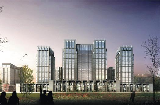 2017年（nián）12月18日長治中央商（shāng）務大廈卷簾門安裝（zhuāng）施工現場