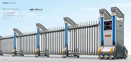 不鏽鋼（gāng）伸縮門